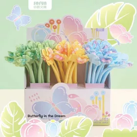 Golyóstoll 0,38mm Pillangó hajlékony ZF3720 48db/display