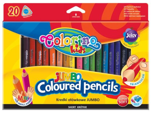 Colorino MINI JUMBO trio 20db-os színesceruzakészlet 8.9 cm 32971