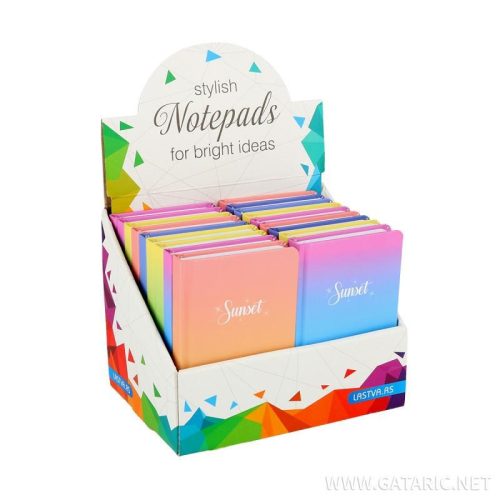 Notesz A6 96 lapos vonalas Lastva Sunset 81231
