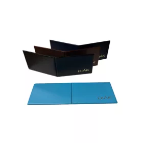 Kemény diákigazolvány tartó tok 4 zsebes PVC 21x6,8 cm