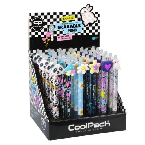 Nyomógombos radírozható toll Cool Pack Girls Mix 2024 69841 36db/disp.