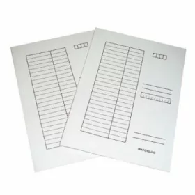 Hajtogatós pólyás dosszié fehér A/4 230g PPlus