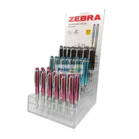   Golyóstoll Zebra Styluspen telescopic metál 36db/display 46601 