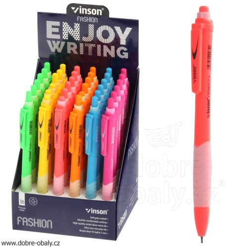 Nyomógombos golyóstoll olajbázisú Vinson Fashion C4