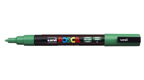 Posca PC-3M filctoll Zöld 0,9-1,3mm kúpos heggyel