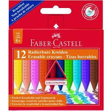 Faber Castell Grip trio 12db-os törölhető kréta készlet 122520