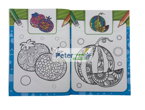 Szinezőfüzet A4 160oldalas 4db/csomag vegyesen BK04147 