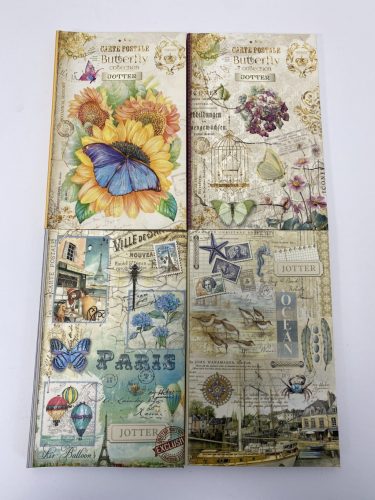 Notesz A/6 64lapos vonalas 105x165mm 0798 Butterfly Collection