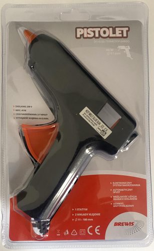 Ragasztópisztoly nagy 40W(AAU) 11mm-es betéthez