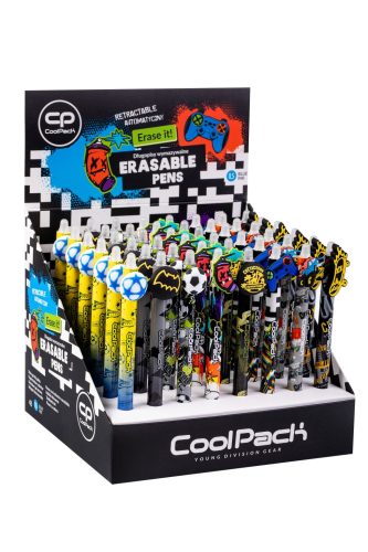 Nyomógombos radírozható toll Cool Pack Boys Mix 2023 24734 48db/disp.
