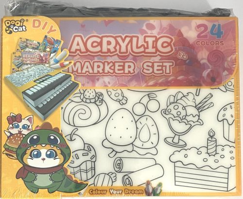 Akril filc készlet 24db-os YL27006
