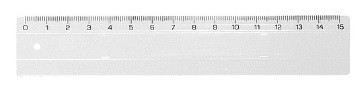 Vonalzó 15cm (12db/cs.)