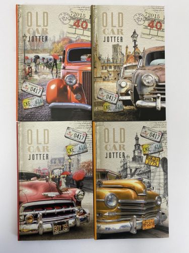 Notesz A/6 64lapos vonalas 105x165mm 0798 Old Car