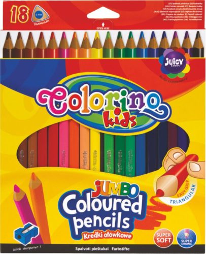 Színesceruzakészlet Colorino JUMBO trio 18db-os 15554
