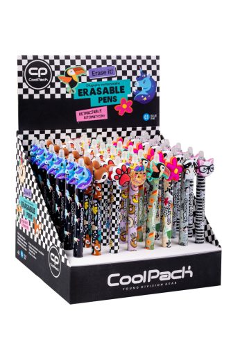 Nyomógombos radírozható toll Cool Pack Girls Mix 2023 23188 48db/disp.