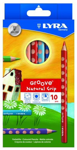 Lyra Groove vastag 10db-os szinesceruza készlet