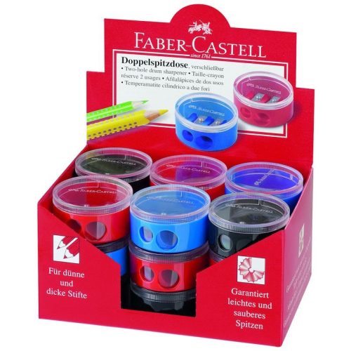 Tartályos hegyező dupla kerek Faber Castell 185418