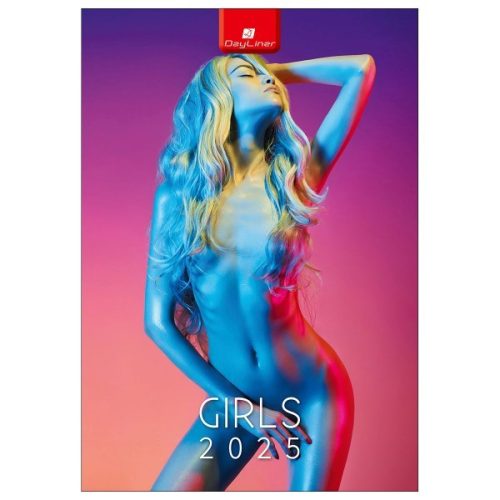 Falinaptár B4 spirál 23x33cm DayLiner Girls 2025