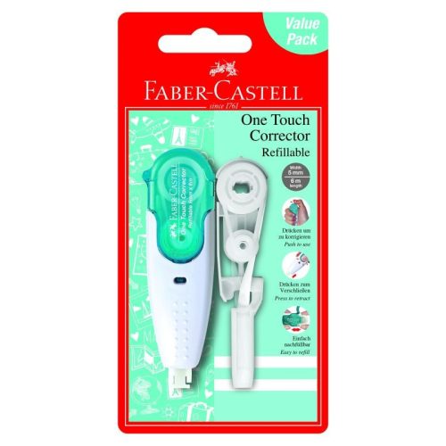 Faber Castell hibajavító roller nyomógombos 5mmx6m+utántöltő 169204