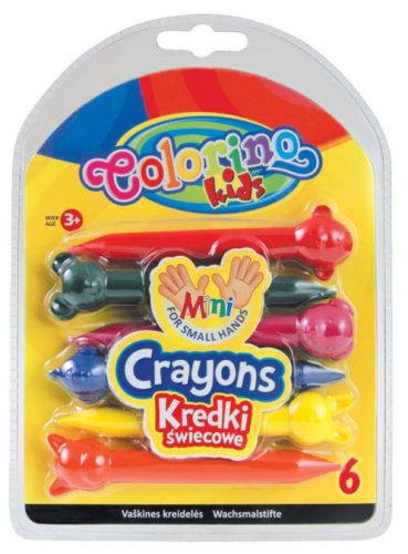 Colorino 6db-os állatfigurás zsírkrétakészlet 33022
