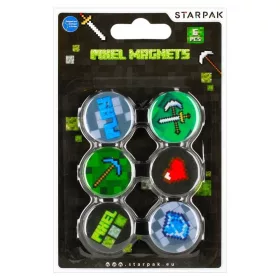 Mágnes szett 6db-os 30mm Pixel Game 528366