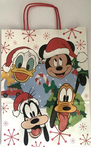 Ajándéktasak sodrott fülű Disney Karácsonyi 26x12x34,5cm