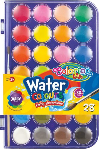 Colorino 28gombos vízfesték 30mm 67317