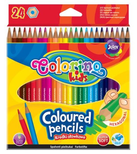 Színesceruzakészlet Colorino hexagonal 24db-os 14700