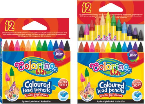 Színesceruzakészlet Colorino Kids 12db-os famentes 57301