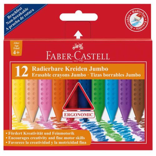 Faber Castell Jumbo grip 12db-os törölhető kréta 122540