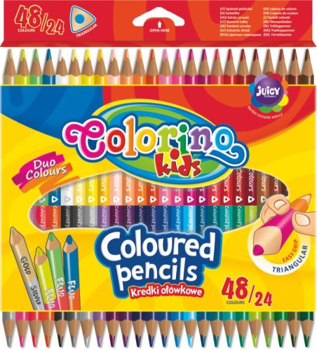Színesceruzakészlet Colorino Kids trio kétvégû 24/48-as 51705 AKC!