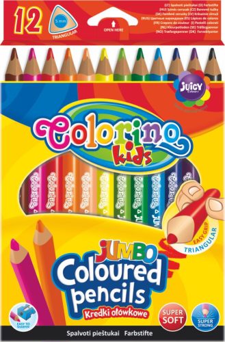 Színesceruzakészlet Colorino Kids JUMBO trio 12db-os 51859