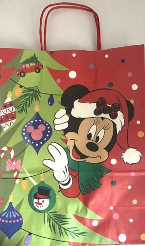 Ajándéktasak sodrott fülű Disney Karácsonyi 26x12x34,5cm