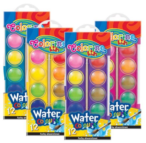 Colorino kisgombos vízfesték COLORS 24mm 41508
