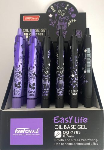 Golyóstoll olajbázisú Tenfon Easy Life OG-7763 36db/display