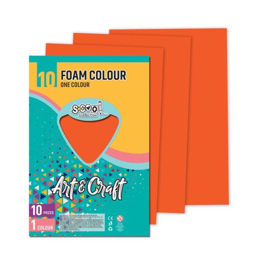Dekorgumi 2mm A/4 Art&Craft 10ívcs.Narancssárga SC1200