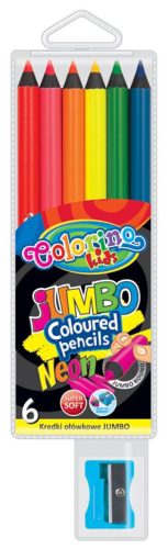 Colorino NEON JUMBO kerek 6db-os színesceruzakészlet 34654