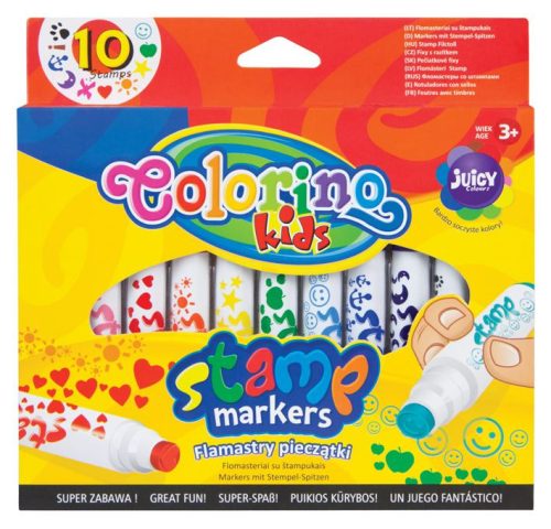 Colorino 10db-os nyomdás végû filctollkészlet 34623