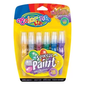   Colorino METALLIC 6db-os ecsetvégû tubusos temperakészlet 34173