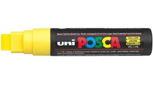 Posca PC-17K filctoll Sárga 15mm vágott heggyel