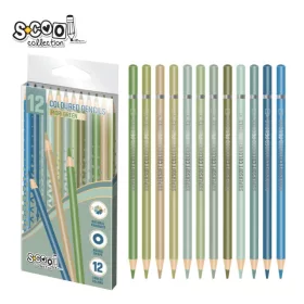 Szinesceruza készlet 12db-os Natúr tónusok SCOOL SC2589