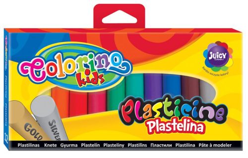 Colorino 12db-os színes gyurmakészlet (1db arany,1db ezüst) 42673