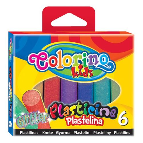Colorino GLITTER 6db-os színes gyurmakészlet 42697
