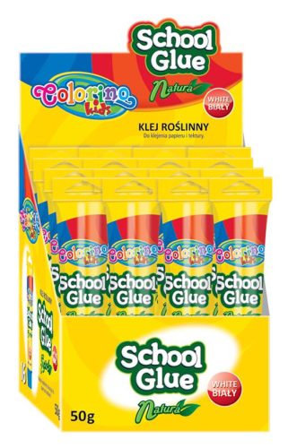 Colorino Kids tubusos iskolai ragasztó fehér 50g (16db/cs) 57356