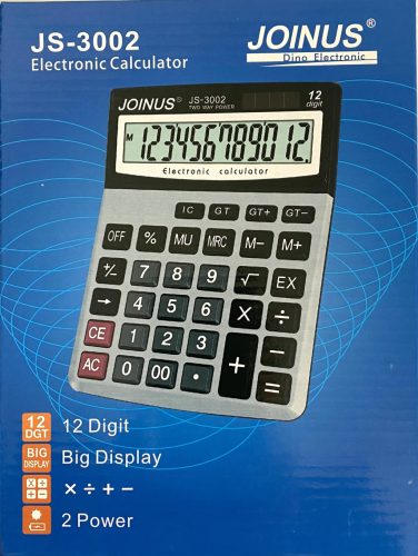 Asztali számológép nagy kijelzős 12 digites JS-3002