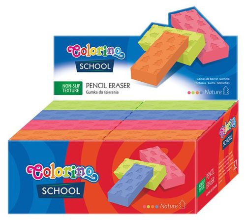 Colorino School mintás radír 32db/display 39842