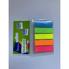 PVC oldaljelölő neon 12x45mm 5x25lap