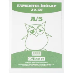 Írólap A/5 famentes 20-50 NYLON tasakos