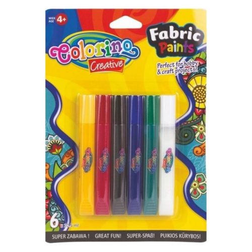 Colorino Creative 6x10,5ml textilfesték készlet 68888