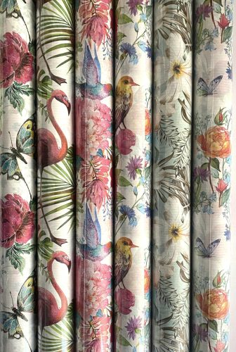 Tekercses csomagoló 200x70cm Pol-Mak Flowers P2KRAFTOG6 50db/doboz